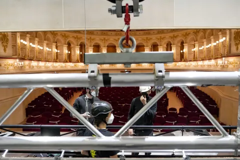 allestimento Teatro Galli