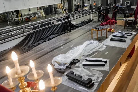 allestimento Teatro Galli