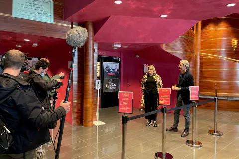 Simona Ventura e Sindaco Gnassi