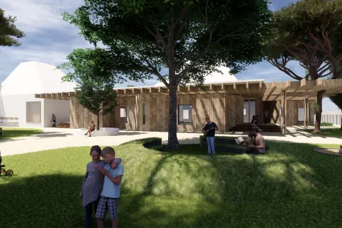 rendering Peter Pan e Galeone Viserba