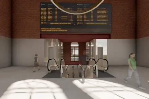 rendering sottopasso stazione