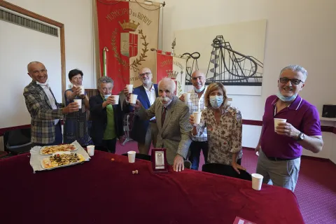 Italo di Fabio ricevuto in residenza comunale