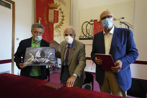 Italo di Fabio ricevuto in residenza comunale