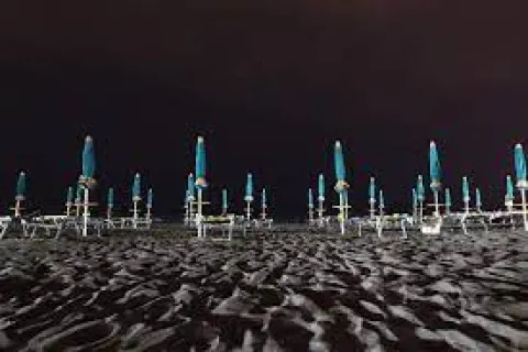 illuminazione notturna spiaagge