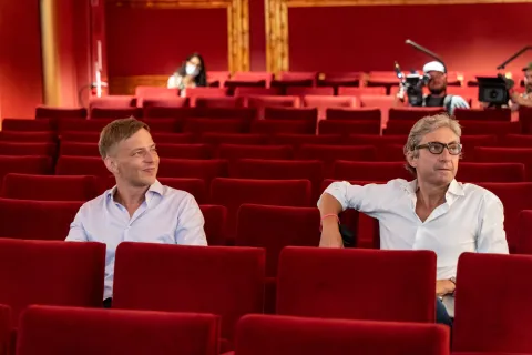 Tom Wlaschiha e sindaco Gnassi