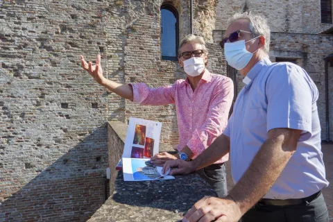 Mons. Dario Viganò e Andrea Gnassi