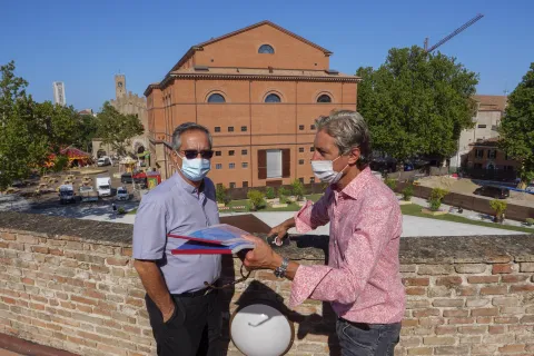 Mons. Dario Viganò e Andrea Gnassi