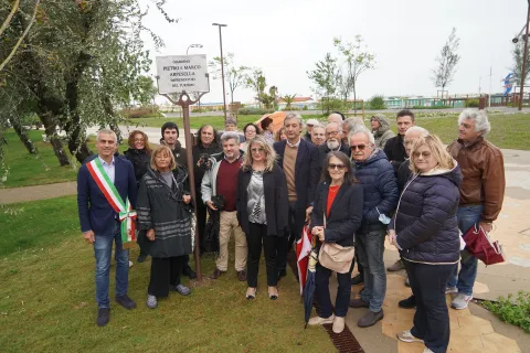 Inaugurazione giardino Arpesella