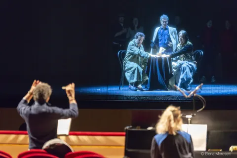 Scene dallo spettacolo il viaggio di G.Mastorna - 1