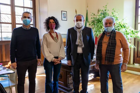 sindaco il nuovo presidente del C.E.I.S., Romano Filanti e il suo vice Vitale Vittorio