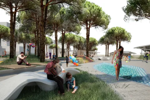 rendering parco del mare
