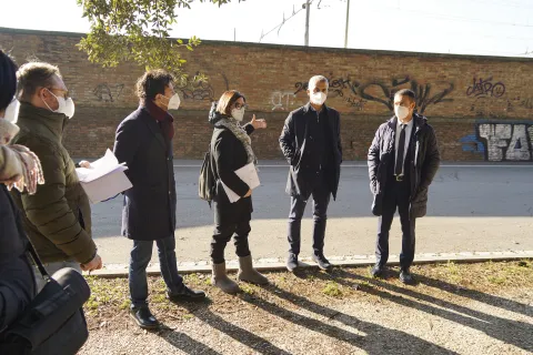 sopralluogo alla stazione lato Via Monfalcone