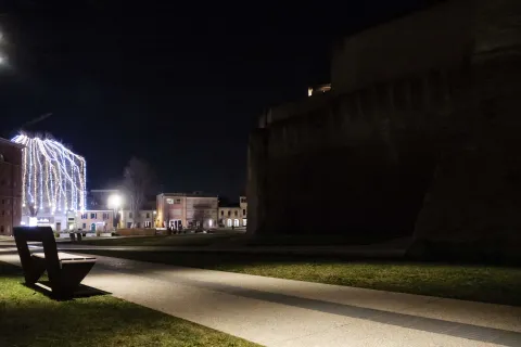 Castel Sismondo al buio