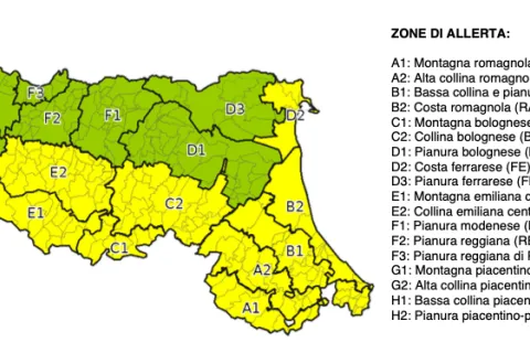 allerta meteo gialla domenica 27 febbraio