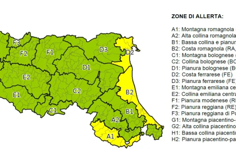 allerta meteo venti sulla costa