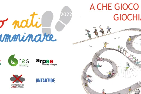 Banner "siamo nati per camminare"