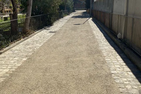 Percorso ciclo pedonale di via G. Ferrari, zona Ina Casa