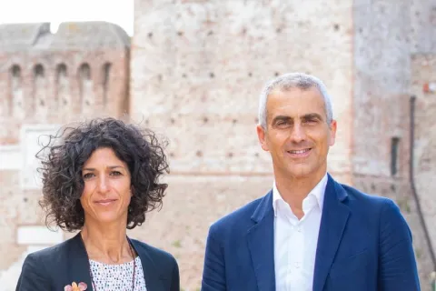 La Vicesindaca Chiara Bellini insieme al Sindaco Jamil Sadegholvaad