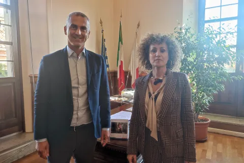 sindaco Jamil Sadegholvaad e segretario comunale Diodorina Valerino