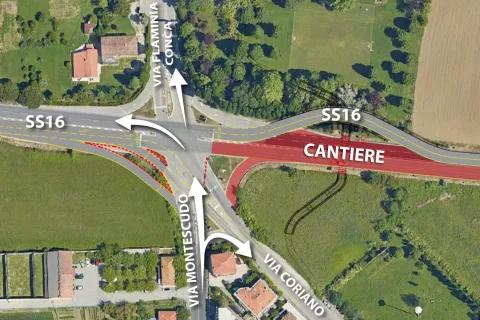 viabilità direzione monte mare