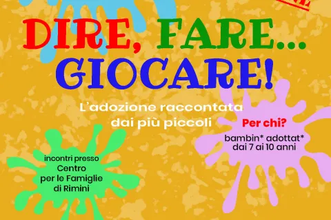 Locandina dire, fare...giocare!