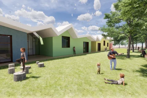 Rendering nuovo asilo nido il Girotondo