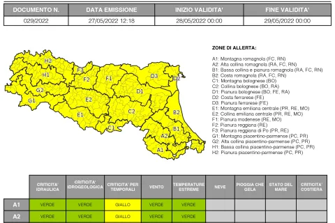 allerta meteo n. 29