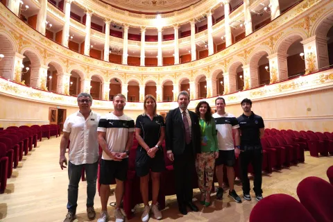 atleti trampolini e assessore allo sport