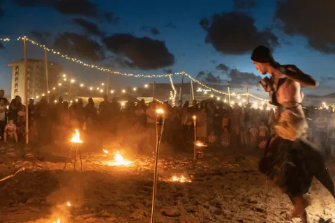 fuochi sulla spiaggia