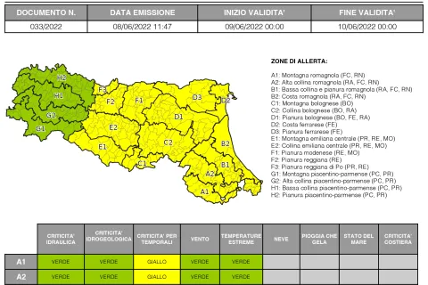 allerta meteo n. 33