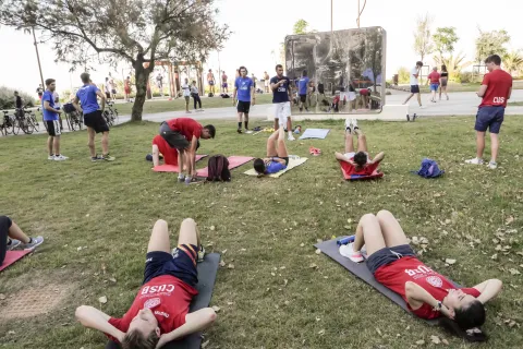 Cusb si allena al Parco del Mare