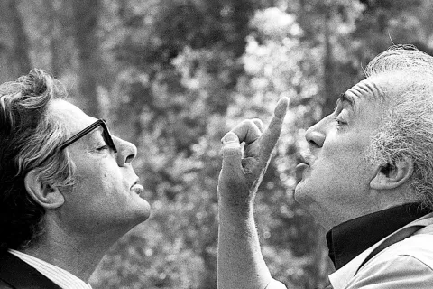Federico Fellini dietro le quinte negli scatti di Patrizia Mannajuolo