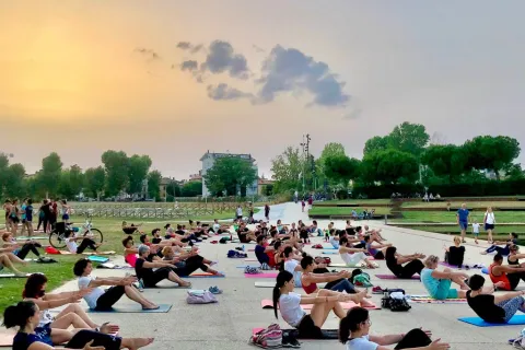 yoga al parco