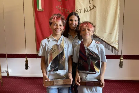 Diego Leone Severi, timoniere, Vittorio Collini, prodiere