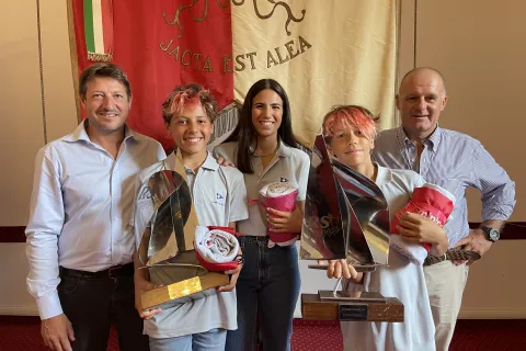 Diego Leone Severi, timoniere, Vittorio Collini, prodiere