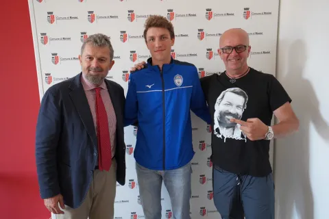 Ass.re Moreno Maresi, l’atleta Alessio Crociani e Daniele Tosi