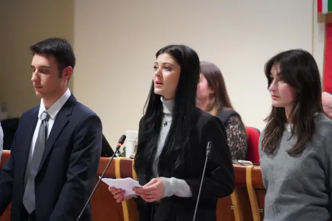 Gli studenti protagonisti del Consiglio comunale Straordinario