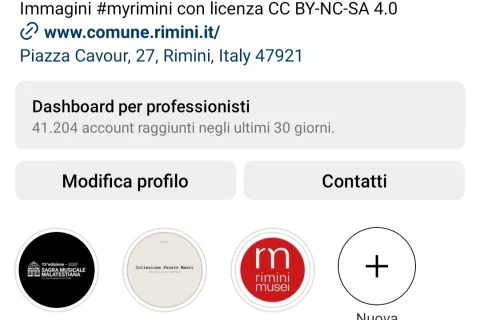 Instagram comune di rimini