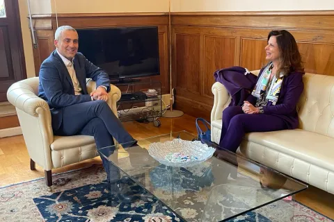 l’incontro tra il sindaco Jamil Sadegholvaad e il nuovo Prefetto di Rimini Rosa Maria Padovano