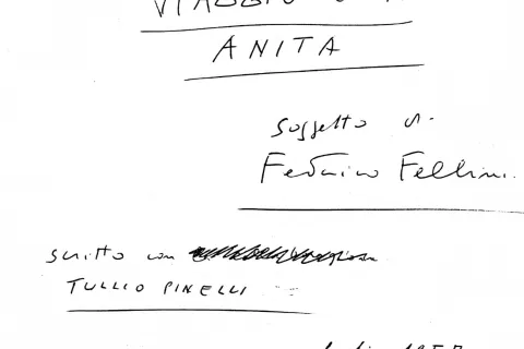 Fellini incompiuto: il soggetto di Viaggio con Anita