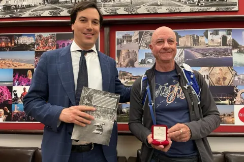 L’incontro a Palazzo Garampi tra l’Assessore Bragagni e Claude Dallaire.