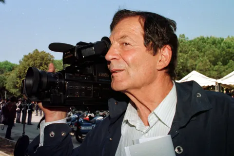 Marco Magalotti  con la telecamera