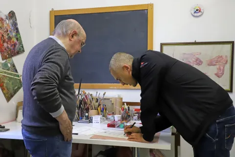  scuola di pittura Umberto Folli di Miramare