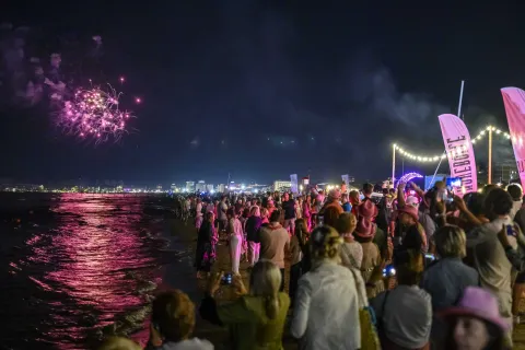 notte rosa fuochi artificiali
