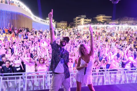 notte rosa palco rds