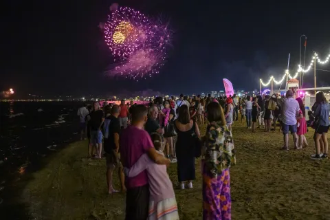 notte rosa fuochi artificiali