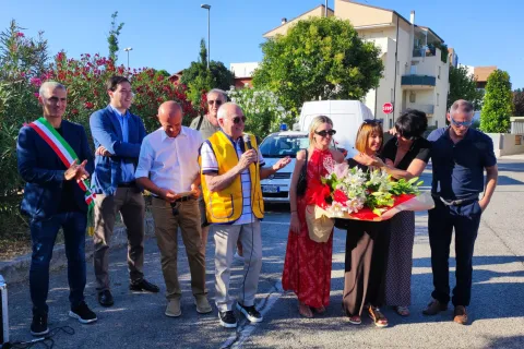 inaugurazione rotatoria elio ghelfi