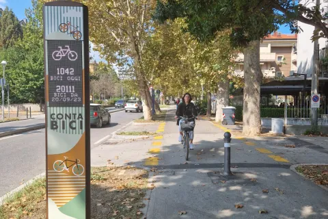 ciclabile via flaminia