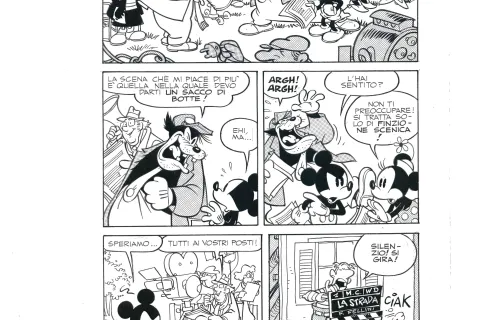 Foto 2 “Topolino presenta La Strada”, vignetta dalla tav.11, Giorgio Cavazzano, 1991 © Disney