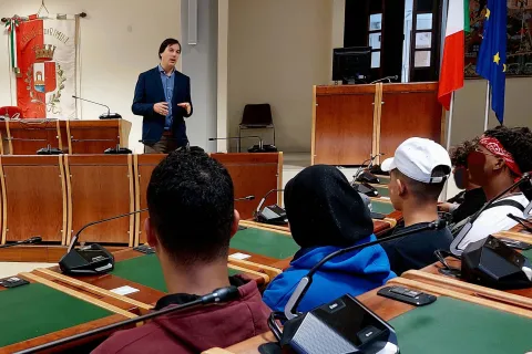 Il sindaco riceve gli studenti Enaip Zavatta #4